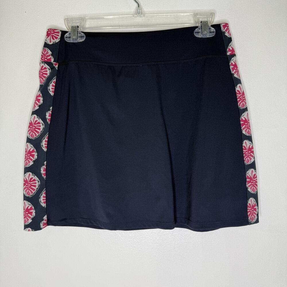 Tommy Bahama Golf Skort Skirt Womens Small Navy Pink Built-In Shorts Stretch